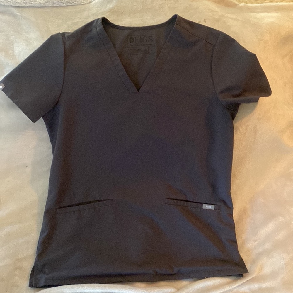 TOP ONLY COPY - EUC, Figs scrubs. Dark gray